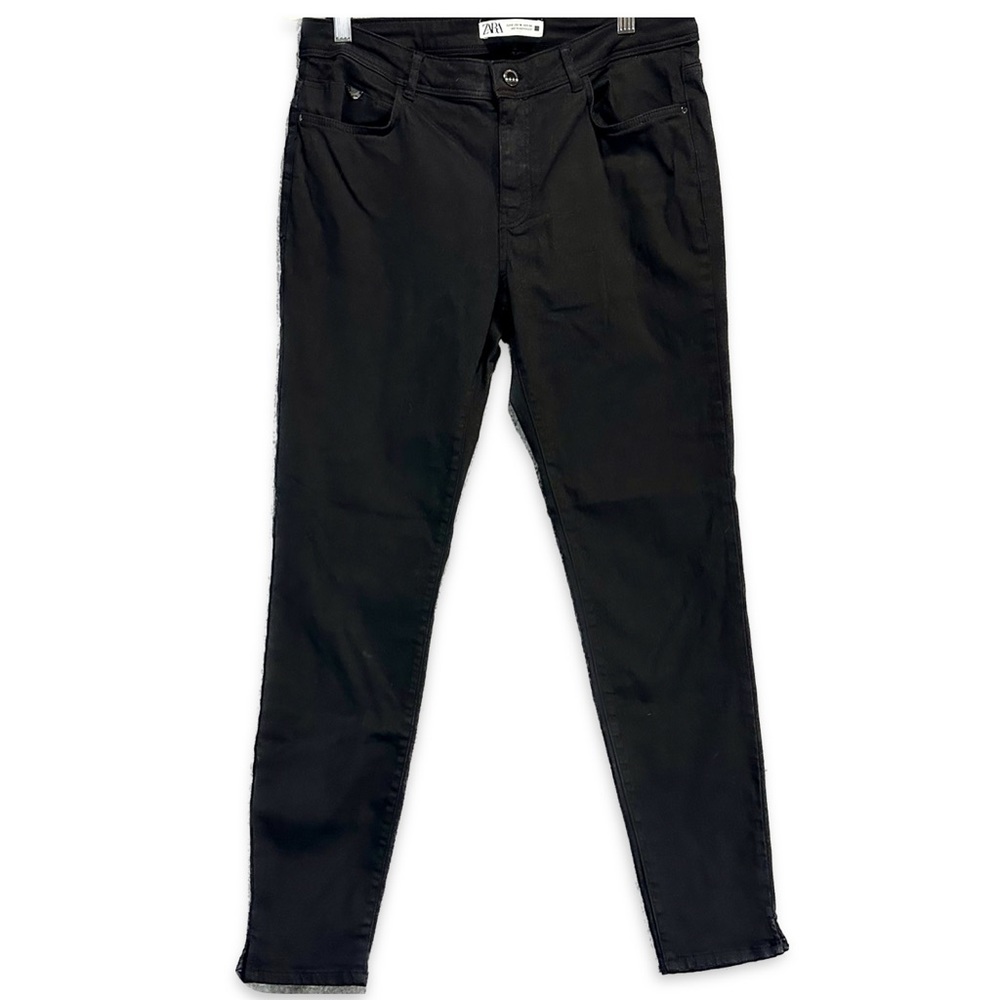 Zara Collection High Rise Skinny Jeans Black Denim Women’s Size 10